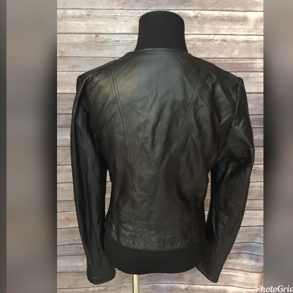 Blac noir leather jacket - Picture 2 of 5
